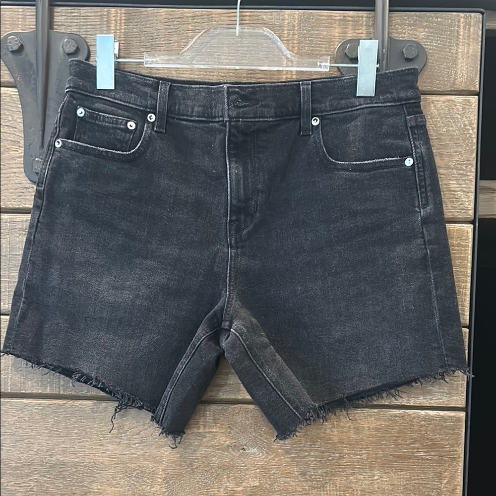 AYR Black Denim Cutoff Shorts